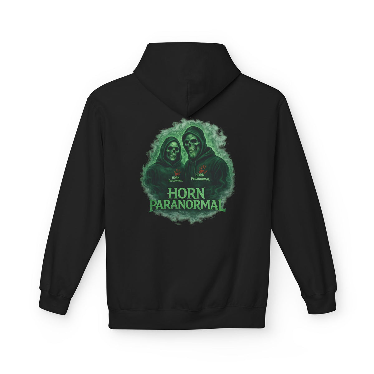 Horn Paranormal Hoodie — Ghost Hunters Graphic Fleece Pullover
