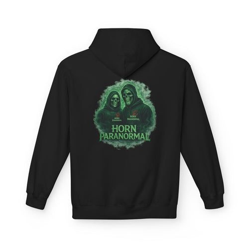 Horn Paranormal Hoodie — Ghost Hunters Graphic Fleece Pullover