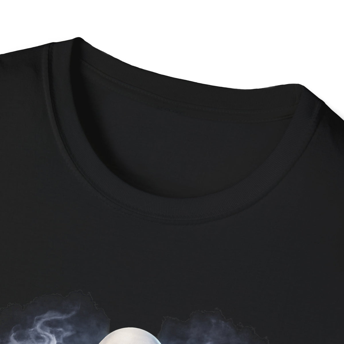 Ghost With Chains T-Shirt — “Are There Any Living People Here?” Halloween Tee