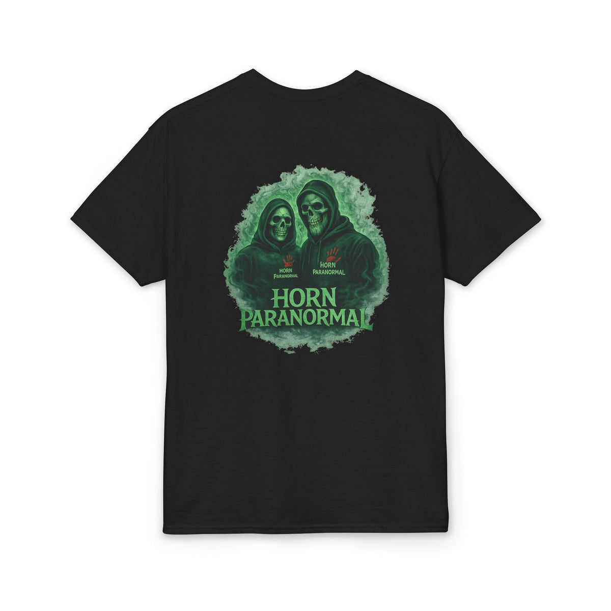 Horn Paranormal shirt | Skull duo graphic T-Shirt (EXTRA LARGE SIZES)