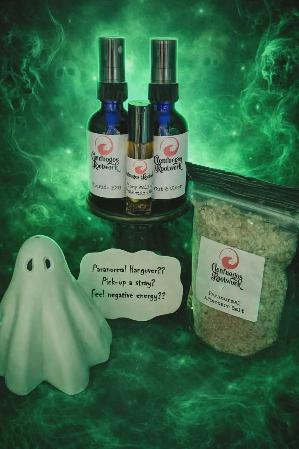 Cienfuegos Rootwork Paranormal Cleansing and Protection Kit