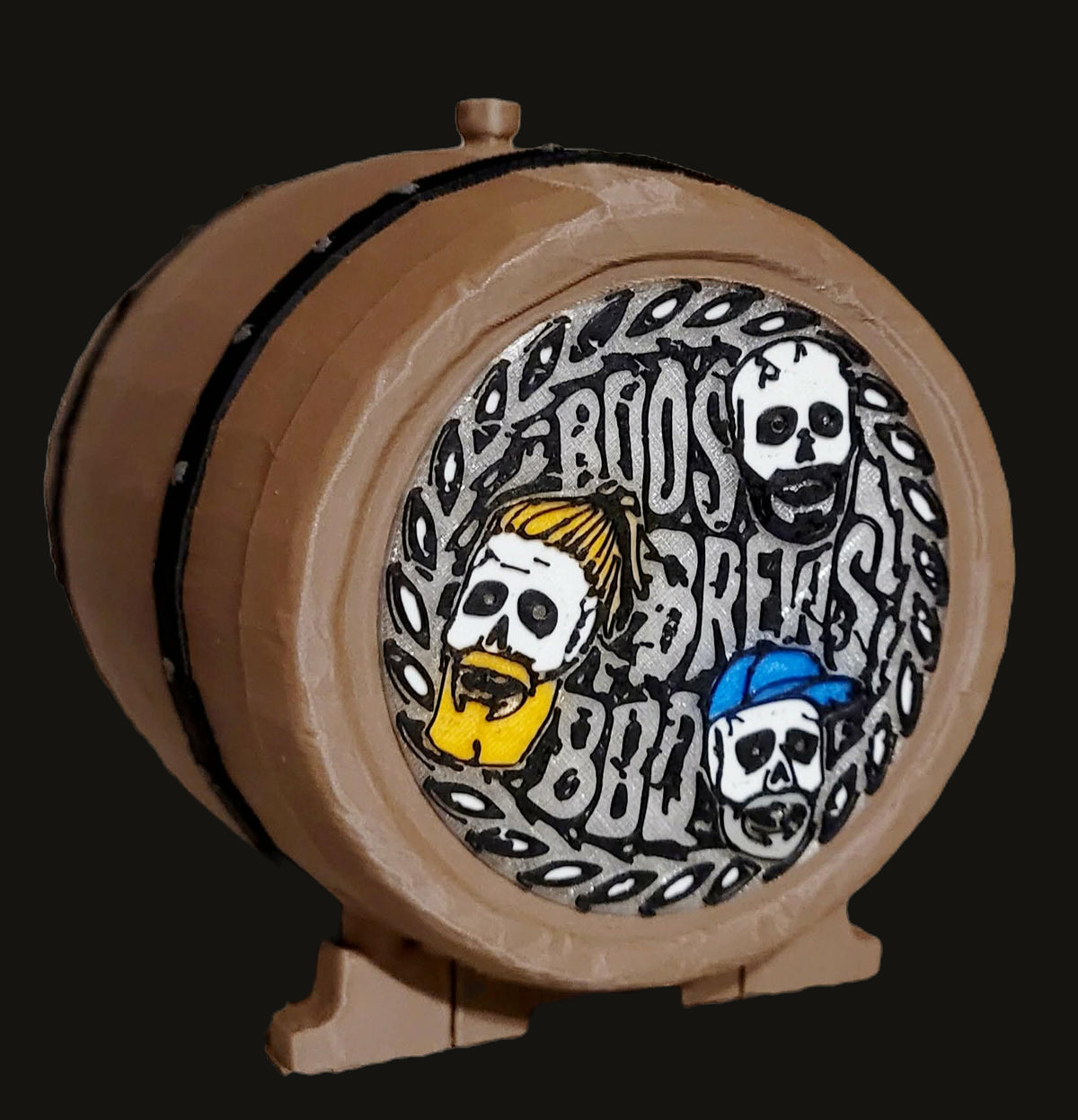 Boos, Brews and BBQ Whiskey Barrel Rem image 0