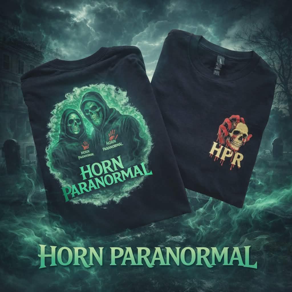 Horn Paranormal shirt | Skull duo graphic T-Shirt (EXTRA LARGE SIZES)